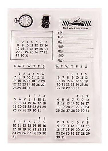 Diy   Journal Calendar Planner Sellos Transparentes Par...