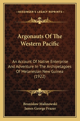 Libro Argonauts Of The Western Pacific: An Account Of Nat...