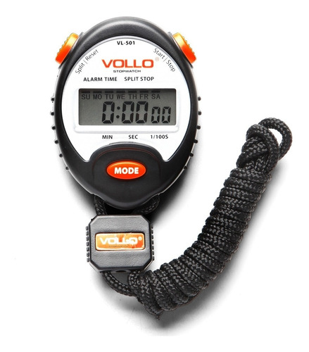 Crônometro Digital Profissional Vollo Vl501 Com Alarme + Nf
