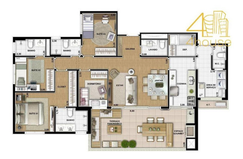 Imagem 7 de 24 de Réservé 650 Existe Um Lugar No Panamby Esperando Por Você E Sua Família - Rua Dep. João Sussumu Hirata,650- 138m 4dorm 4 Vagas - Ap1585