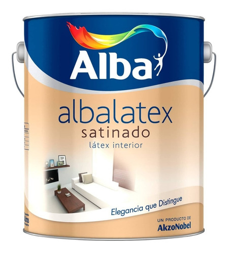 Pintura Latex Interior Satinado Albalatex X 10 Lts Ogus