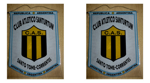 Banderin Chico 13cm Club Santurtun Santo Tome Corrientes