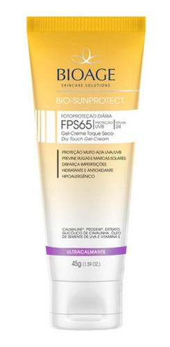 Bio-sunprotect Ultracalmante Fps65 Profissional - 45g