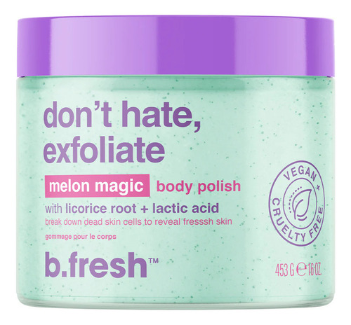 Exfoliante Corporal B.fresh Con Ácido Láctico Aroma A Melón Melón