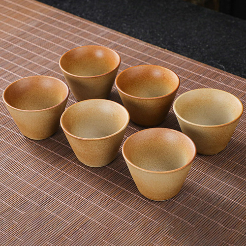 Juego De Tazas De Té De Cerámica De 6 Piezas, Taza De Kung