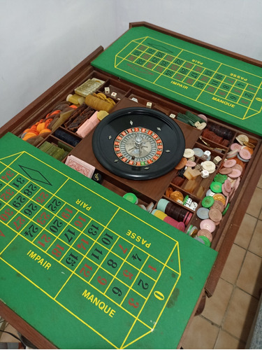 Mesa De Juegos Con Ruleta 