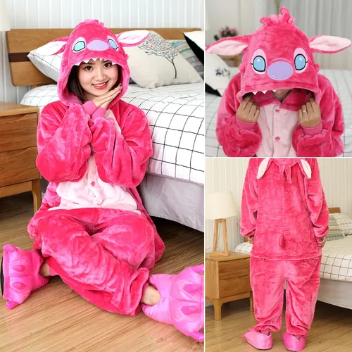  Disney Pijamas Lilo & Stitch para niñas, Rojo - : Ropa