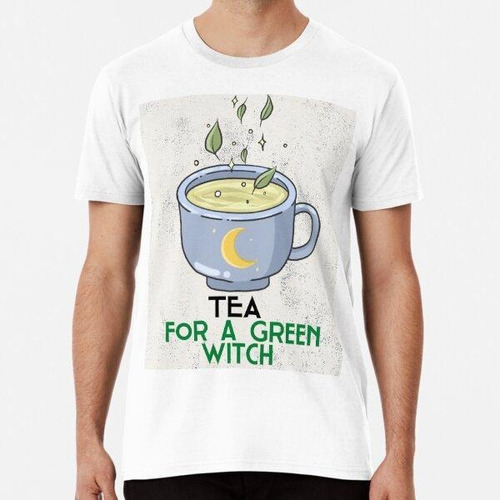 Remera Cosmic Mug Tea For A Green Witch Algodon Premium 