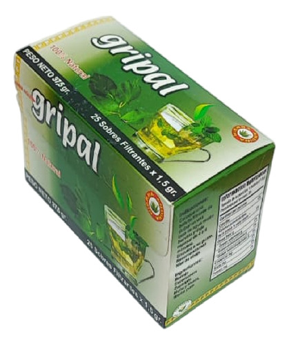 Té Gripal Hierba Global 25 Saquitos 30g Infusión