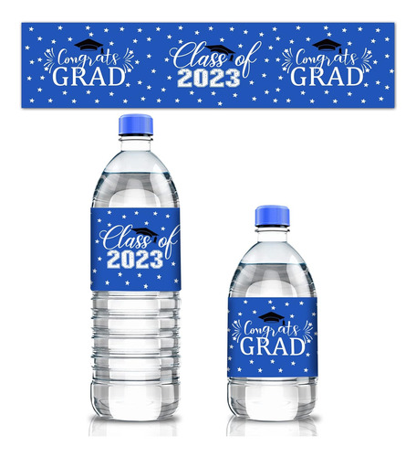 Fiesta De Graduación Botella De Agua Etiquetas 2023,24...