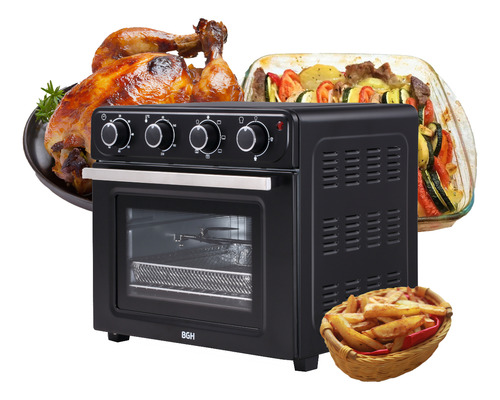 Horno Eléctrico Bgh Air Fryer Freidora De Aire 30l Airfryer