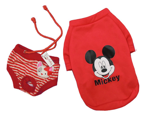 Pack Sudadera Shorts Perro Raza Chica Mascota Mickey