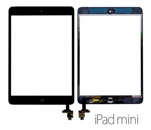 Imagen 1 de 4 de Pantalla Tactil Glass Touch Home iPad Mini 1 Y 2 Vidrio