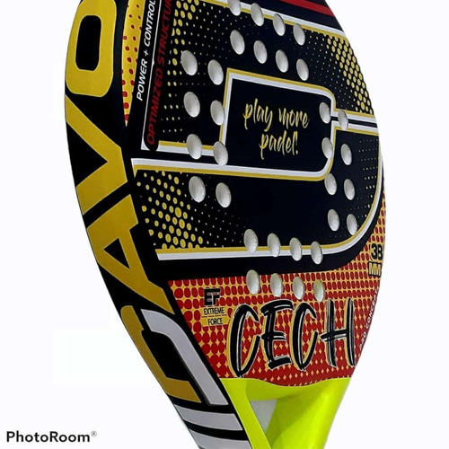 Imagen 2 de 5 de Paleta De Padel Davor Cech Reforzada Con Protector De Regalo