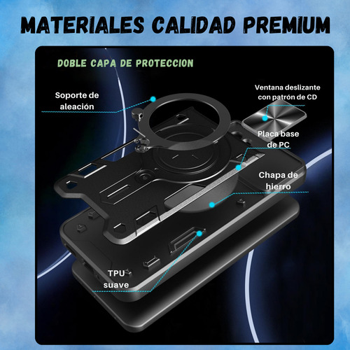 Funda Para Xiaomi Poco X7 Pro 5g Y Poco X7 5g Uso Rudo Antigolpes Con Protector De Pantalla + Cristal 9d Dashcam