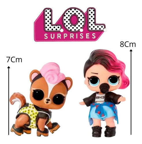 Boneca Lol Surprise Double Collection Roqueira + Pet Candide