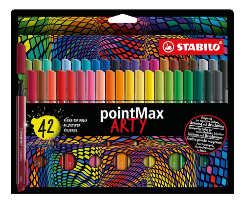 Stabilo Nylon Tip Writing Pen Pointmax Arty - Monedero De 42