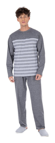 Pijama Inverno Adulto Frio Longo Masculino Roupa Dormir 