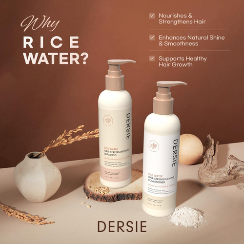 Conjunto De Shampoo E Condicionador Dersie Rice Water Hair G