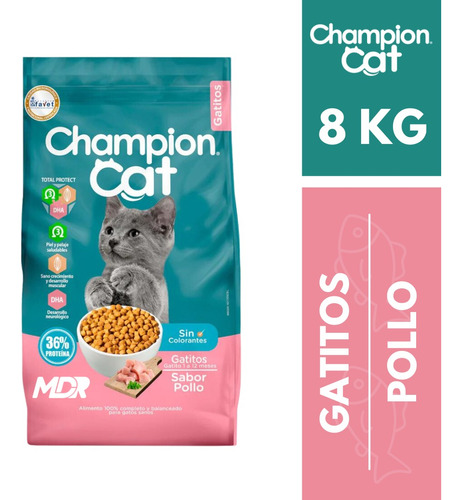 Champion Cat Gatitos 8kg | Distribuidora Mdr