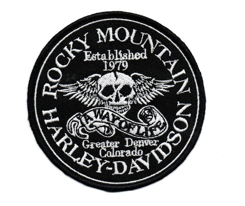 Parche Bordado Harley Davidson Rocki Mountain