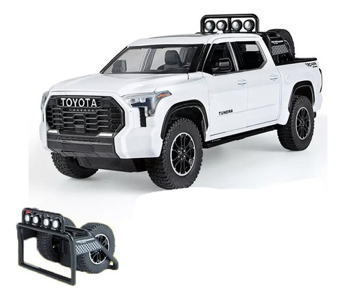 Toyota Tundra Pickup Miniatura Metal Coche Luz Sonido-c