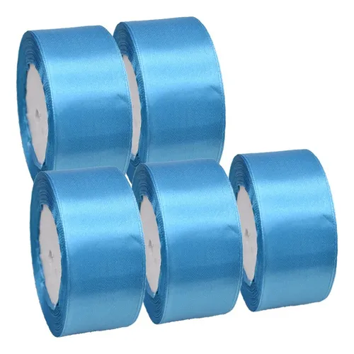 5 Rollos Cinta De Tela Raso Satin Satinada 4.5cm 114 Metros