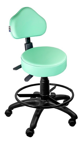 Cadeira Mocho Verde Ergonômico Com Aro - Ultra Móveis