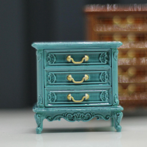 1:16 Dollhouse Night Stands Gabinete Accesorios Muebles