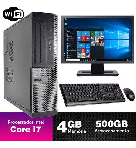 Micro Usado Dell Optiplex Int I7 2g 4gb 500gb Mon19w Brinde