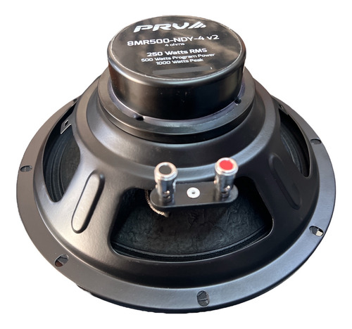 Par 2 Piezas De Medios Prv Audio 8mr500-ndy-4v2 De 500 Watts Negro