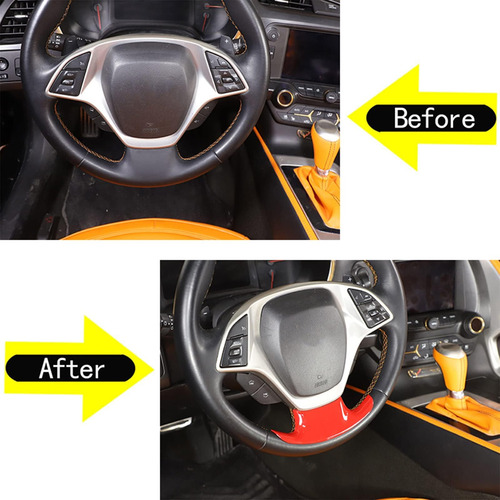 Cubierta Decorativa Para Volante Abs 1 Pieza Compatible Con