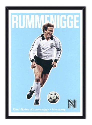 Cuadro Enmarcado - Poster Rummenigge - Futbol