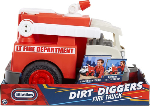 Little Tikes Camión De Bomberos Dirt Diggers Color Rojo Personaje Fire Truck