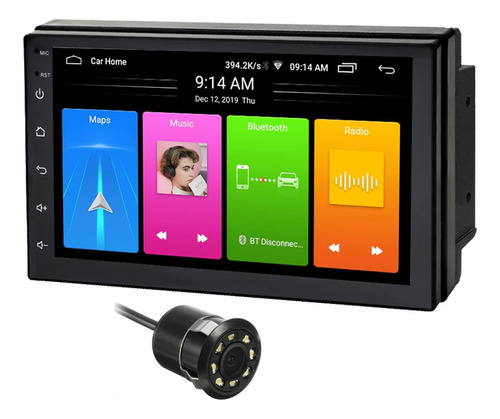 Radio Pantalla Tactil Mirror Android iPhone Camara 2 Din