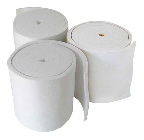 2 Metros Manta Fibra Cerâmica 25mm Pra Forja - 64 Kgs/m³