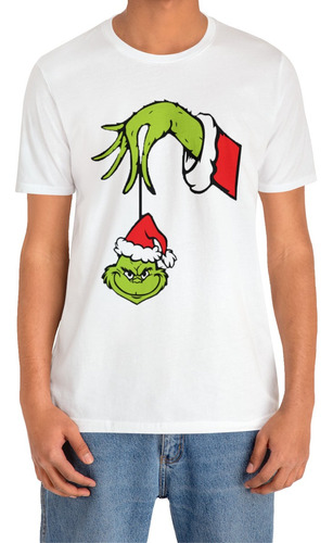 Polera Grinch Navidad Esfera Hombre Estampada Vinilo