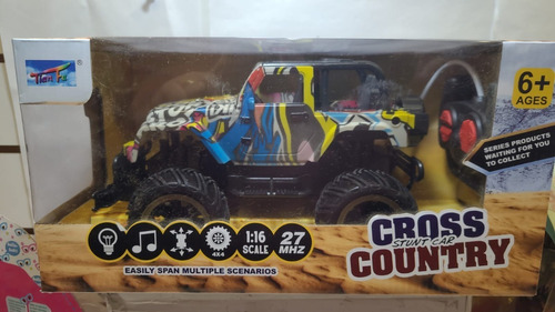 Jeep R/c Escala 1:16 7 Funciones Ruedas Patonas Srj