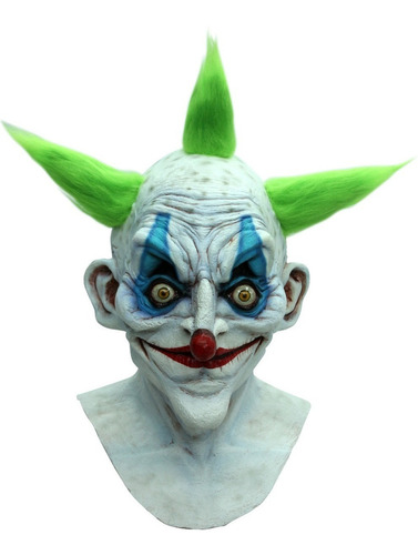 Máscara De Payaso Asesino Old Clown Ghoulish Productions Color Blanco