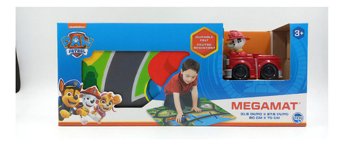 Paw Patrol Alfombra De Piso Con Auto - Lebebot Color Rojo