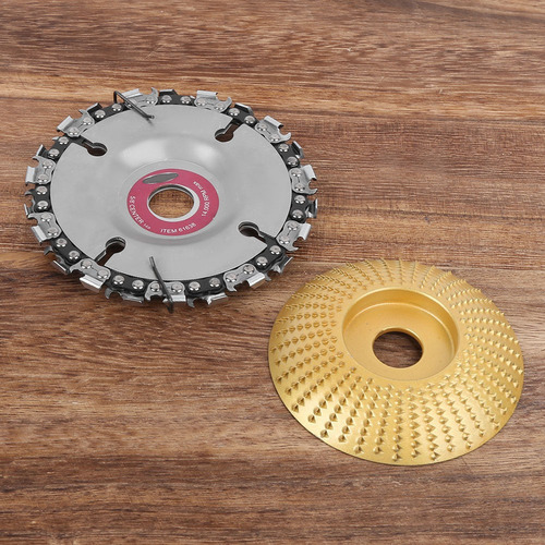 Juego De Esmerilado Dorado Con Disco De Motosierra Para Tall