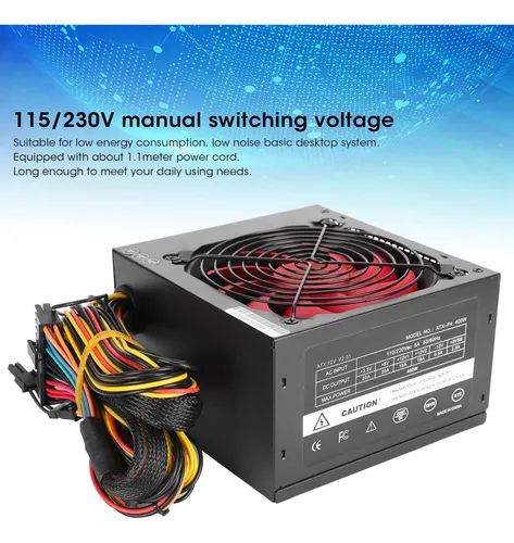 Fuente De Alimentación Silenciosa Para Pc, 400 W, Piezas De