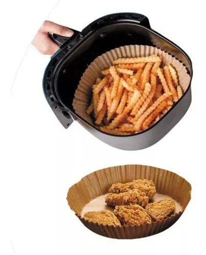 FORMA DE PAPEL REDONDO DESCARTAVEL P/AIR FRYER/FRITADEIRA ELETRICA