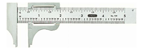 General Tools & Instruments 729 Slide Caliper, 4-inches