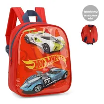 Comprar Mochila Meninos Hot Wheels Mach Speeder P Costas Maternal Cor Vermelho Desenho do tecido Hot Wheels Luxcel