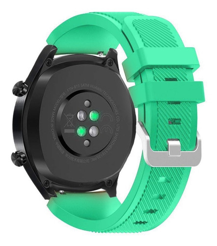 Correa Deportiva + Mica Para Moto 360 2da Generacion 46 Mm Turquesa