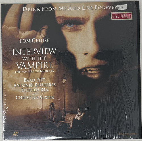 Laserdisc Interview With The Vampire Brad Pitt Tom Cruise