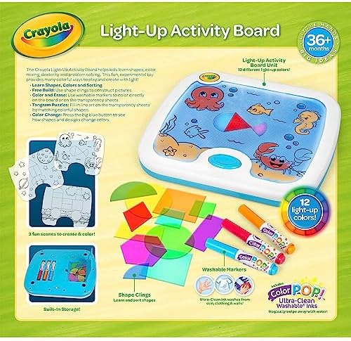 Crayola Kids Up Activity Board Art Kit Para Edades De 3 A 6