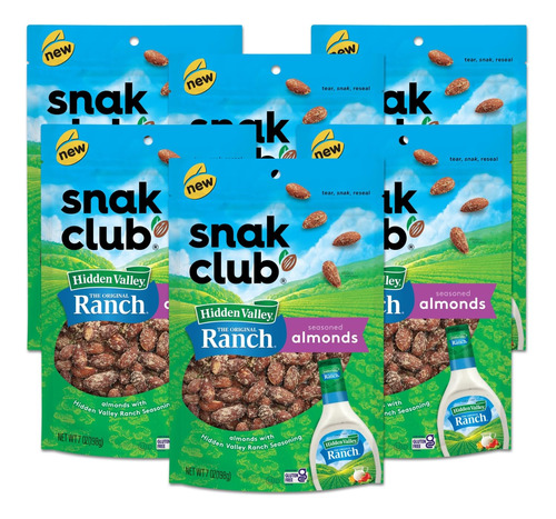 Snak Club Almendras Tostadas Con Condimento Hidden Valley Ra