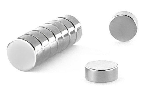 Ímã Neodímio Ø 12x5 Mm N35 100 Unidades